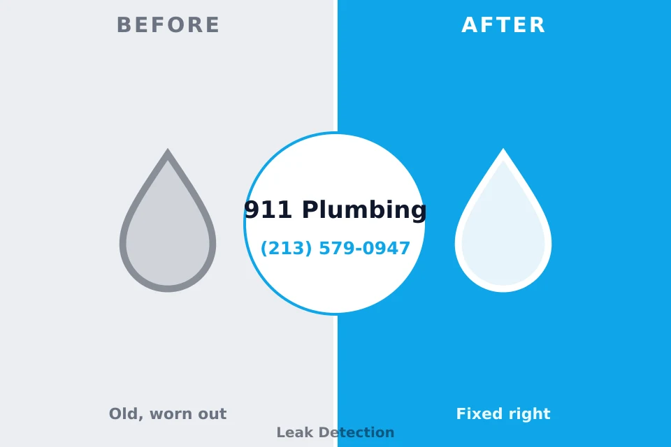 Before and after: plumbing repair Garwood, NJ